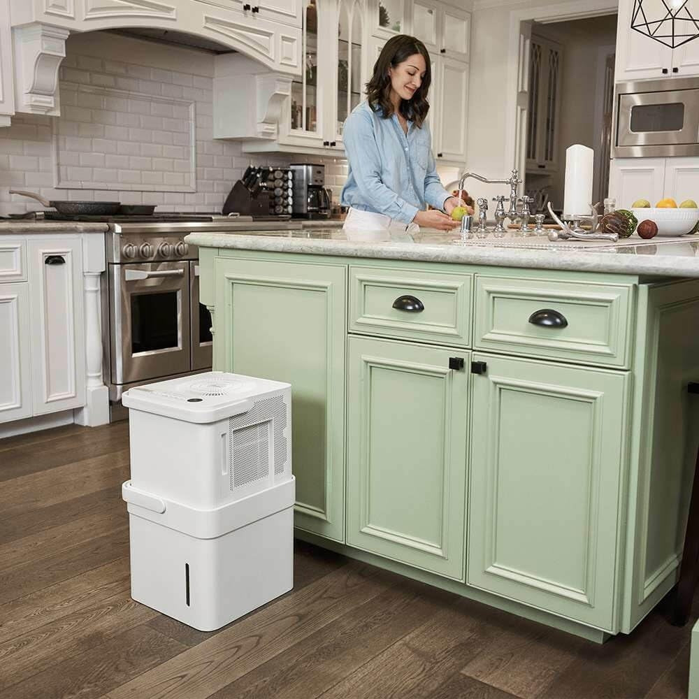Midea 50 pt. Cube Dehumidifier for spaces up to 4,500 sq. ft. MAD50S1QWT