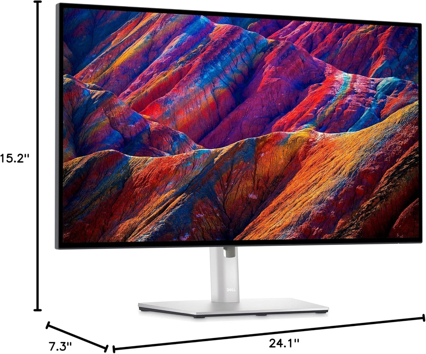 Dell UltraSharp 27" 60Hz 3840 x 2160 LCD 4K UHD Monitor (DisplayPort, USB, HDMI) Black, Silver U2723QE
