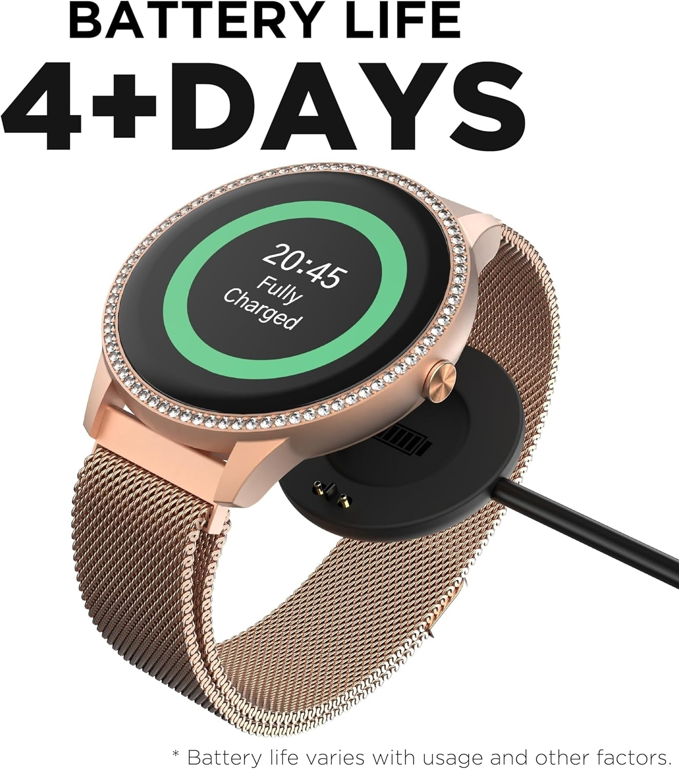 iTouch Sport 4 Unisex Adult Multi-Function Rose Goldtone Smart Watch TP4E02-C29