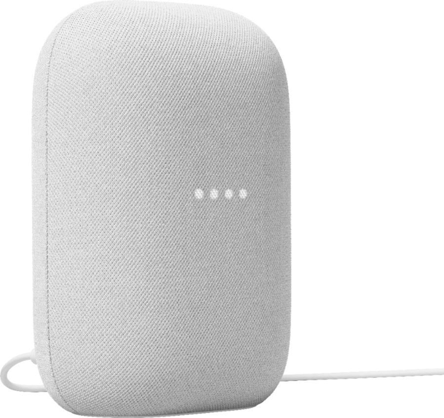 Google Nest Audio Smart Speaker Chalk Color GA01420-US - 2-pack