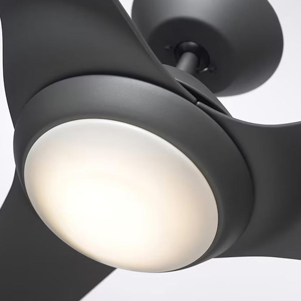 kathy ireland HOME by Luminance Sweep Eco 60-in Graphite Indoor Ceiling Fan with Light Kit and Remote 3-Blade CF279GRT