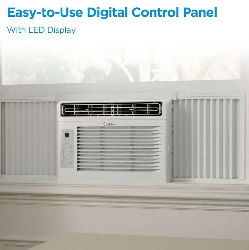 Midea 5,000 BTU Window Air Conditioner with Remote Control, Cools up to 150 sq. ft. MAW05R1JWT-B