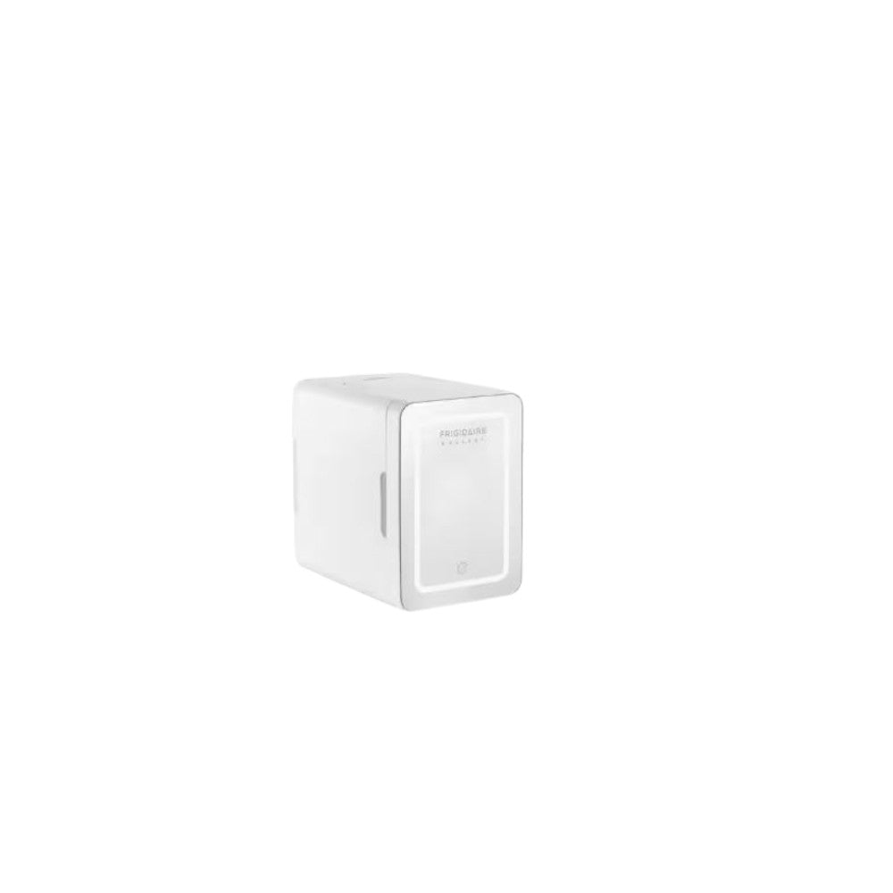Frigidaire 12 in. 1 cu. ft. 9-Can or 6-liters Beauty Light Up Mini Refrigerator White EFMIS209-WHITE