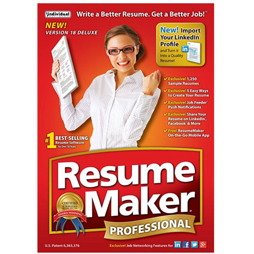 Resume Maker PMC-R18 Professional Deluxe 18