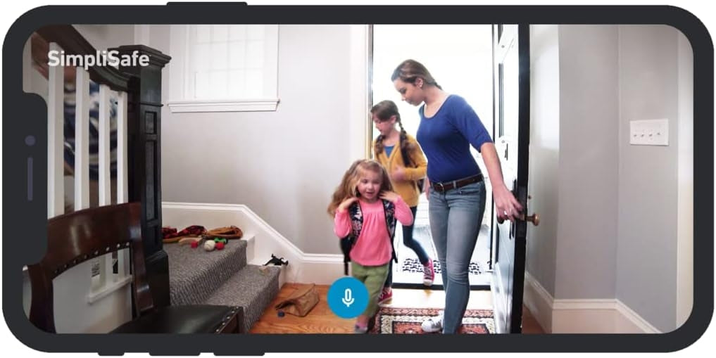 SimpliSafe Wired Indoor Smart Home Security Camera with 1080p HD, Night Vision, Motion Sensor, and 2 Way Audio SCM200 1-Pack