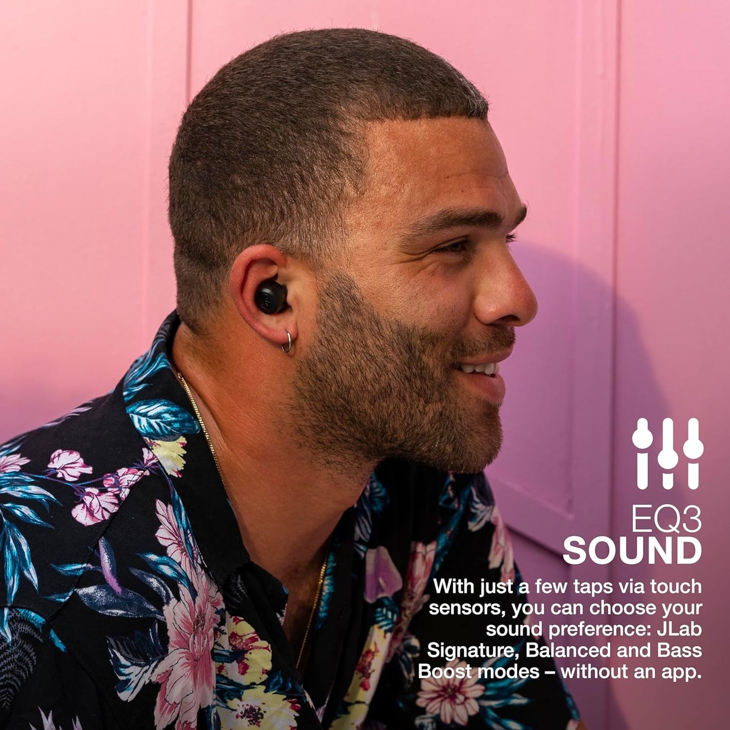 JLab Go Air Pop True Wireless Bluetooth Earbuds + Charging Case, Black, IPX4 Sweat Resistance EBGAIRPOPRBLK124