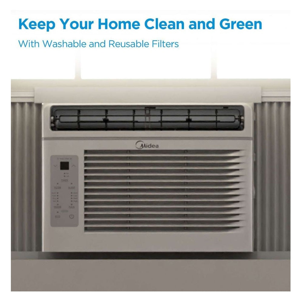 Midea 5,000 BTU Window Air Conditioner with Remote Control, Cools up to 150 sq. ft. MAW05R1JWT-B