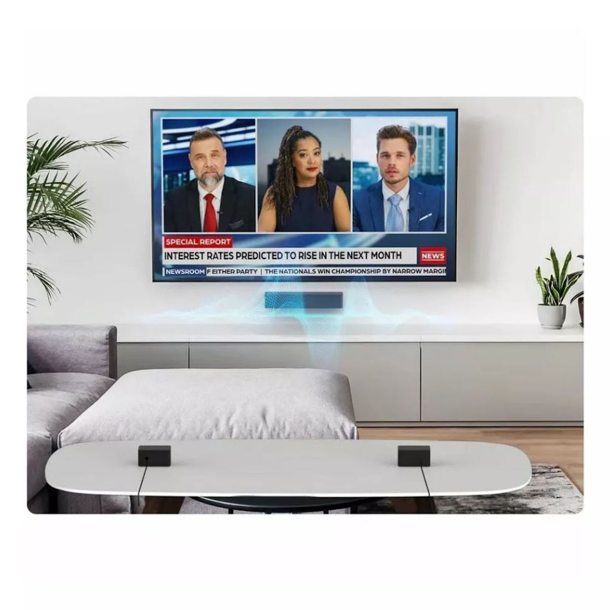 ULTIMEA Poseidon U2520 5.1 Bluetooth Sound Bar Speaker - 410 W RMS - Black - Wall Mountable - 40 Hz to 18 kHz