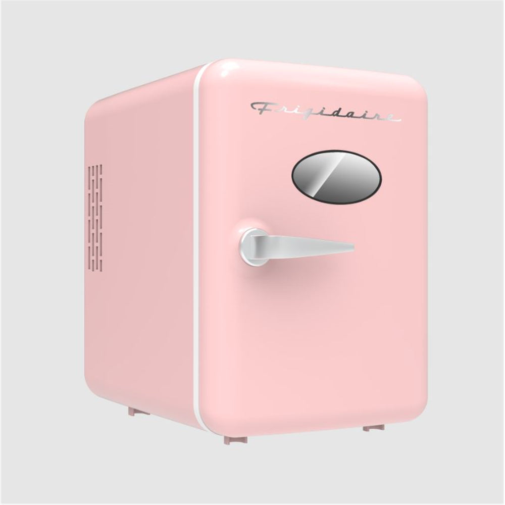 Frigidaire EFMIS137-PINK Portable Retro 6-can Mini Fridge Pink