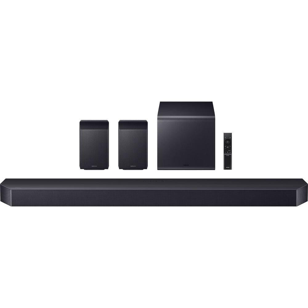 SAMSUNG Q-Series Soundbar 11.1.4 ch w/ Subwoofer and Rear Speaker - Graphite Black HW-Q990F/ZA