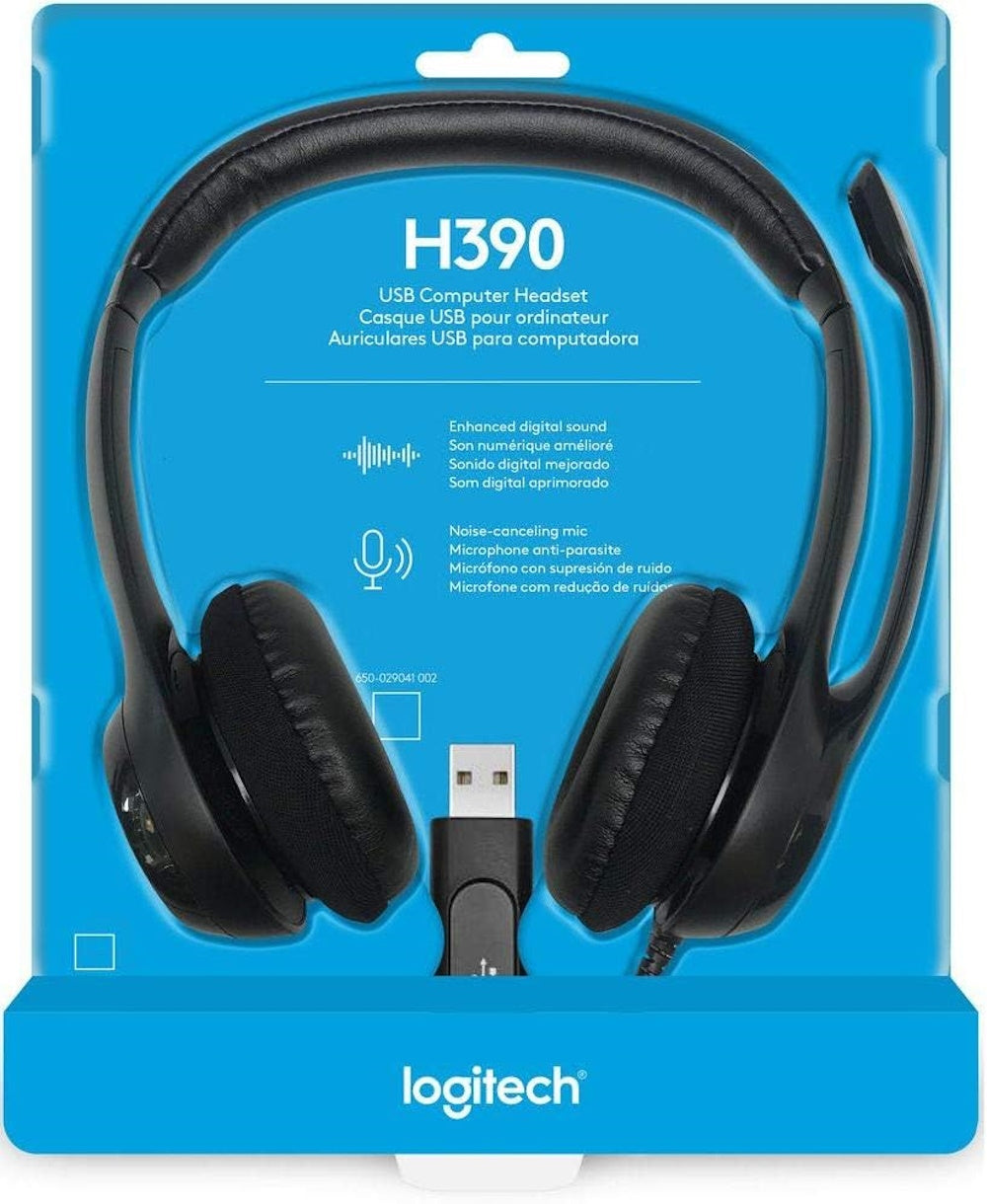 Logitech LOG981000014 Inc H390 USB Headset with Noise-Canceling Headphones