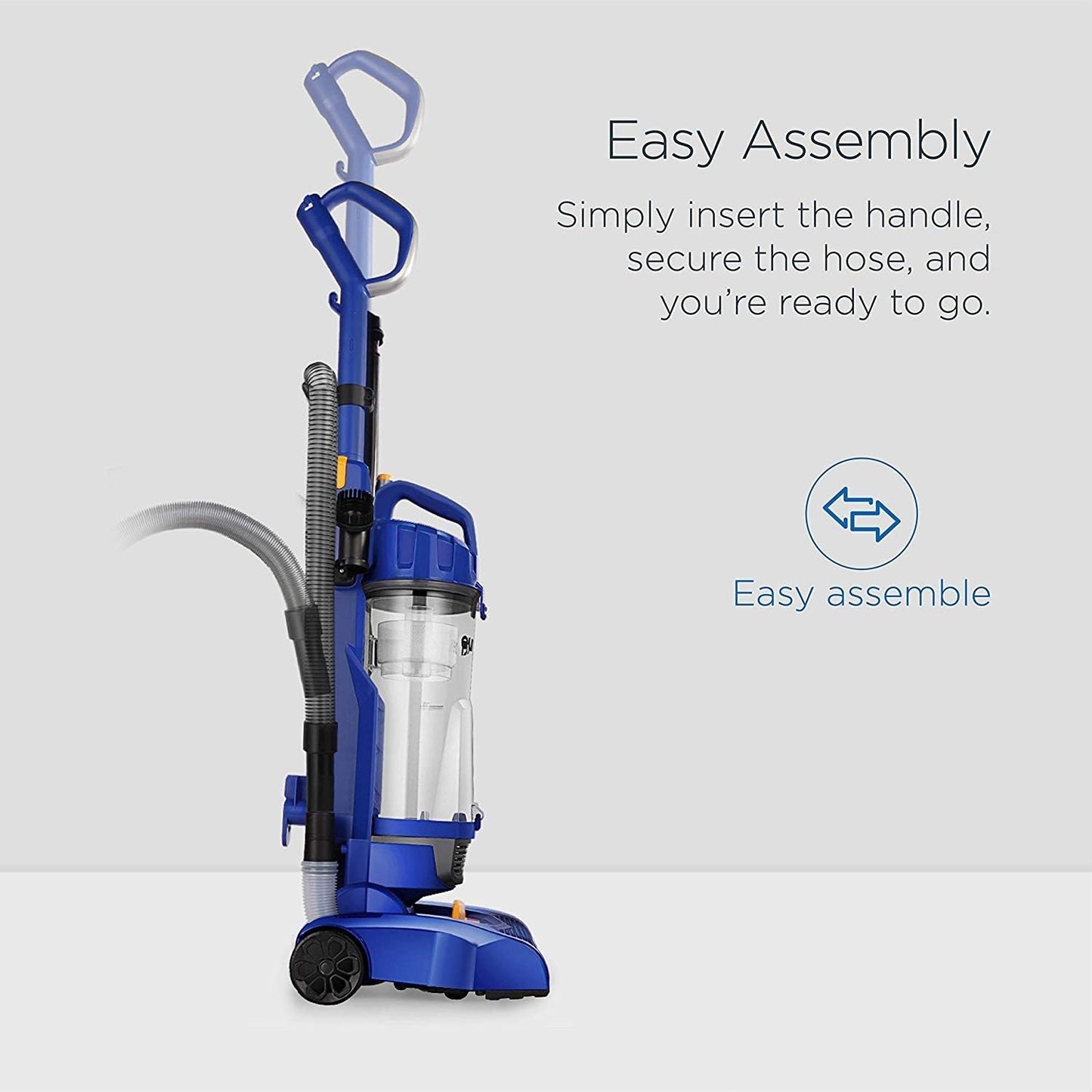 Eureka NEU182A PowerSpeed Bagless Upright Vacuum Cleaner, Lite, Blue NEU182A