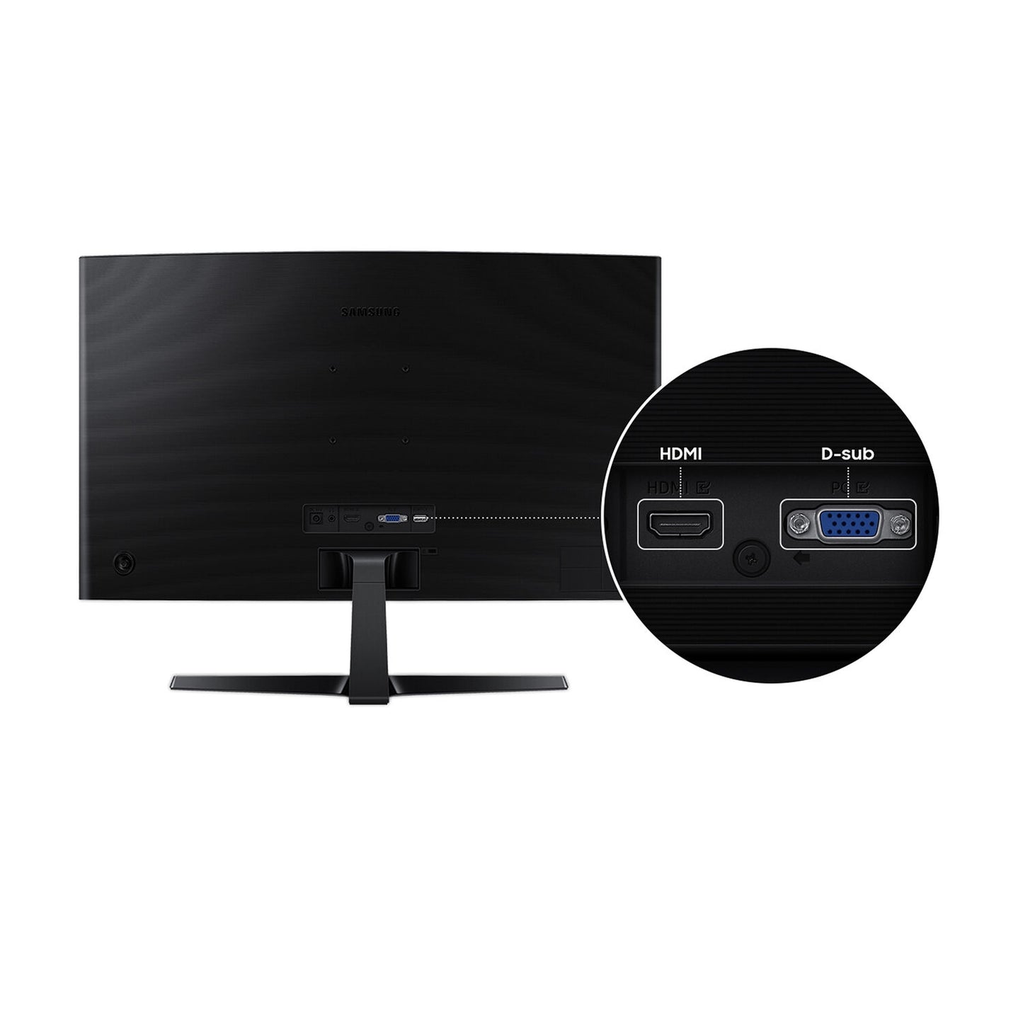 Samsung 24" Essential S3 (S36GD) Series FHD 100Hz 16:9 VA 1800R Curved Monitor - LS24D368GANXZA