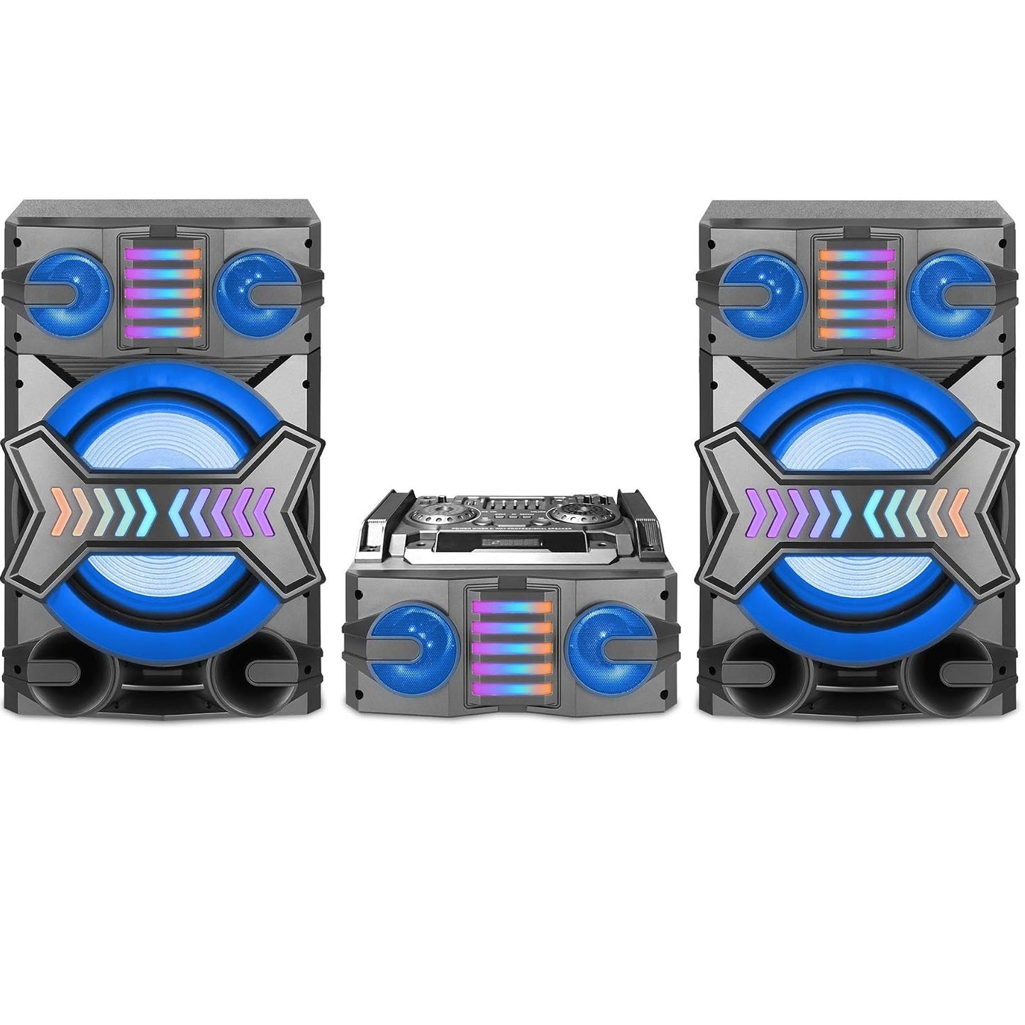 Technical Pro MS1200BT Bluetooth 12" Woofers Shelf Loudspeaker System w/Mic