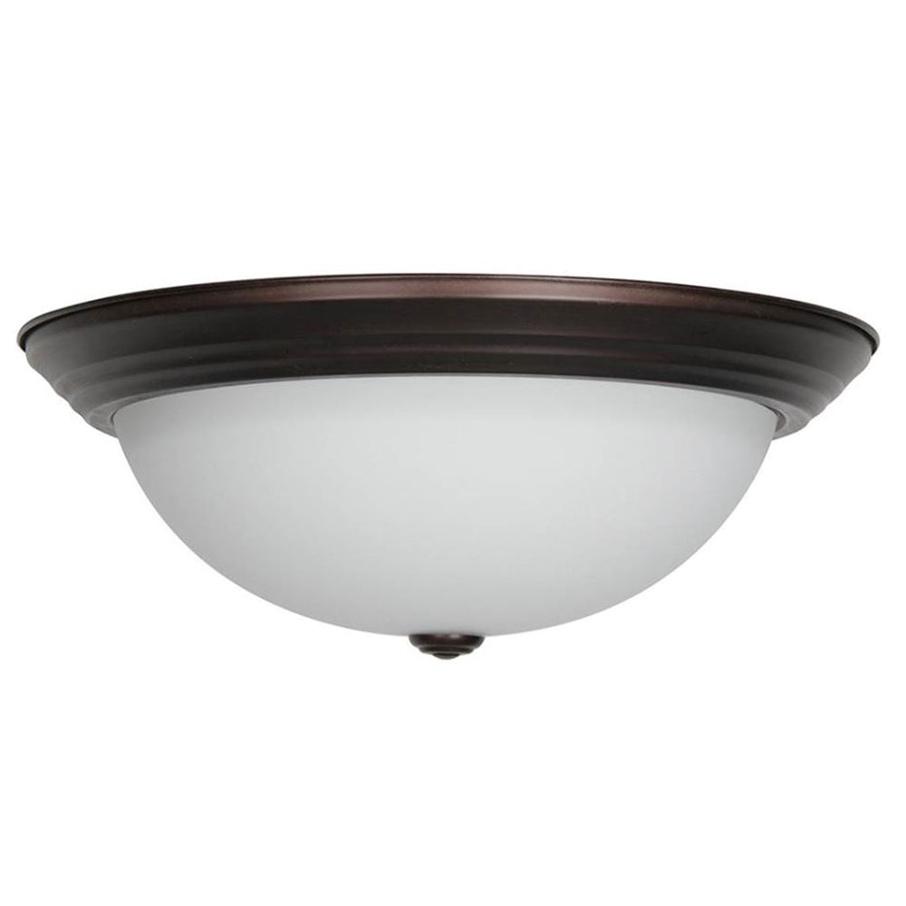 Sunset Lighting 3-Light 15" Flush Mount Light Provincial Bronze F7644-64