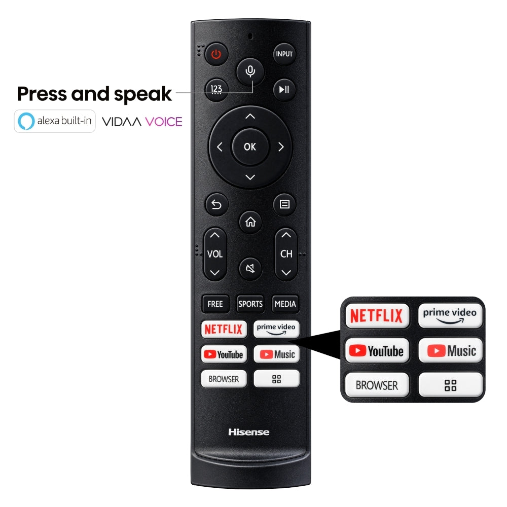 Hisense 43" Class A6 Series LED 4K UHD Smart Google TV 43A6N