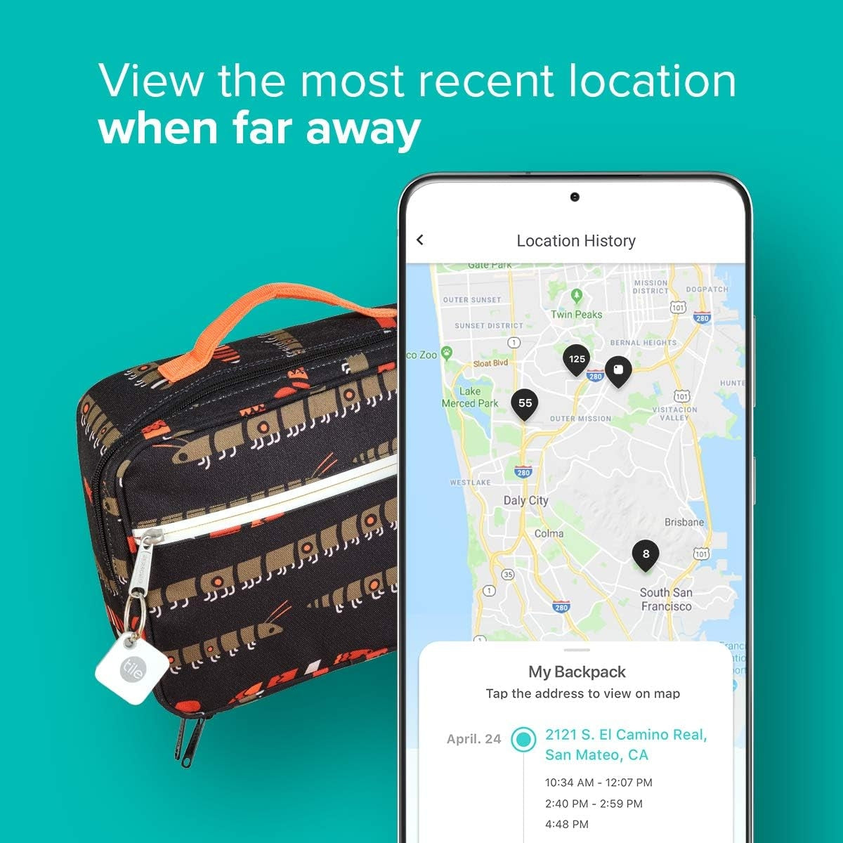 Tile Mate 2-pack Bluetooth Tracker, Keys Finder & Item Locator; Water Resistant