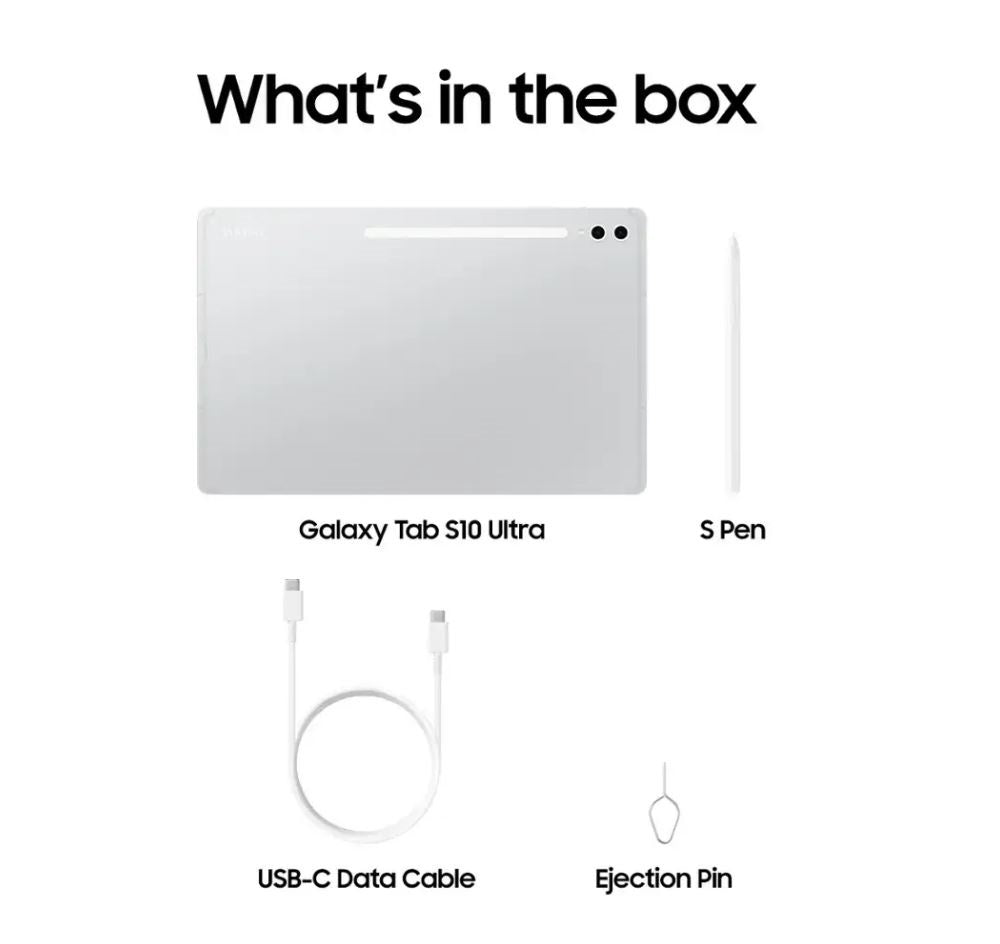 Samsung Galaxy Tab S10 Ultra 14.6" 256GB Wi-Fi with S-Pen Platinum Silver SM-X920NZSAXAR