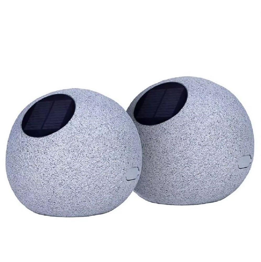 ION Audio Geode Rock Solar Rechargeable Speakers 30W Bluetooth 5.0 iSP170