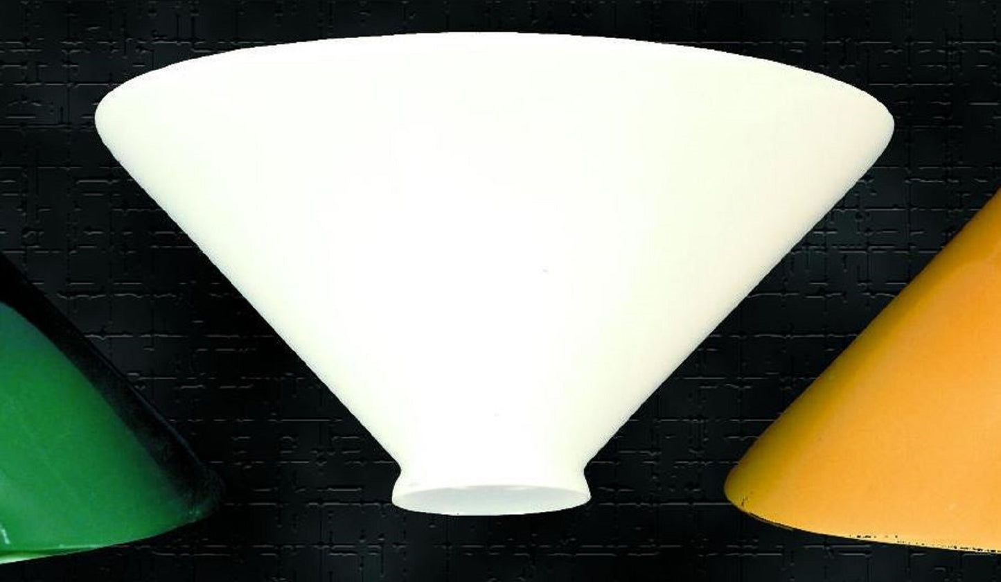 Luminance 12" Cased Opal Slant Lamp Shade 61-3184-OPAL