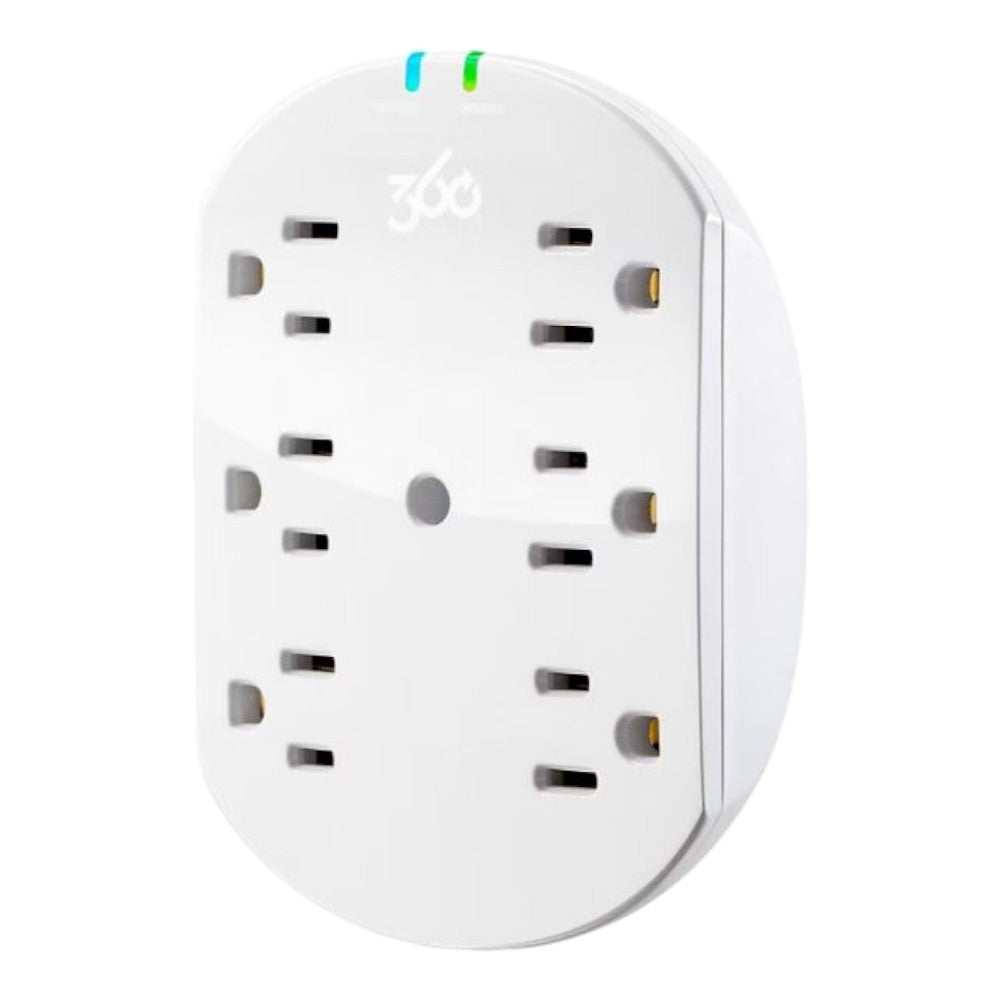 360 Electrical Habitat 2.4 6' Extension Cord with Loft 6-Outlet Surge Protector