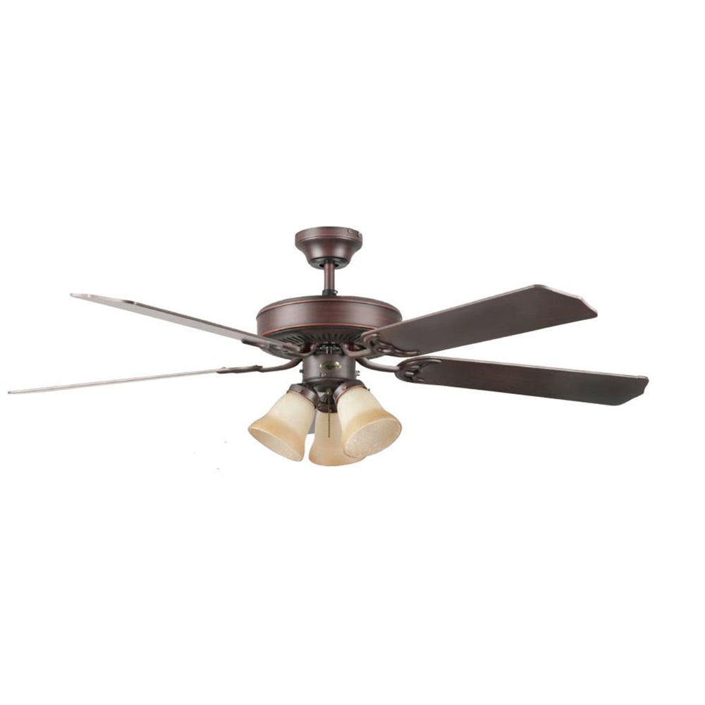 Concord Heritage Fusion 52" 3-Light Ceiling Fan in Oil Rubbed Bronze 52HEH5EORB