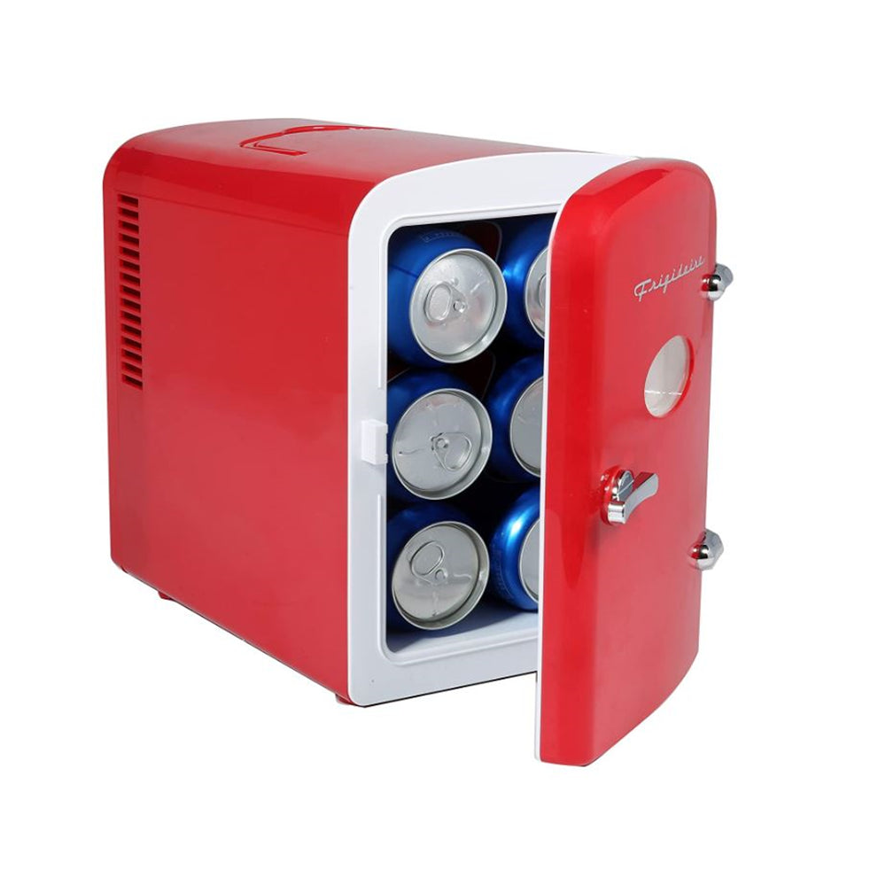 Frigidaire EFMIS175-RED Portable Mini Fridge-Retro Compact 6-Liter 9-Can