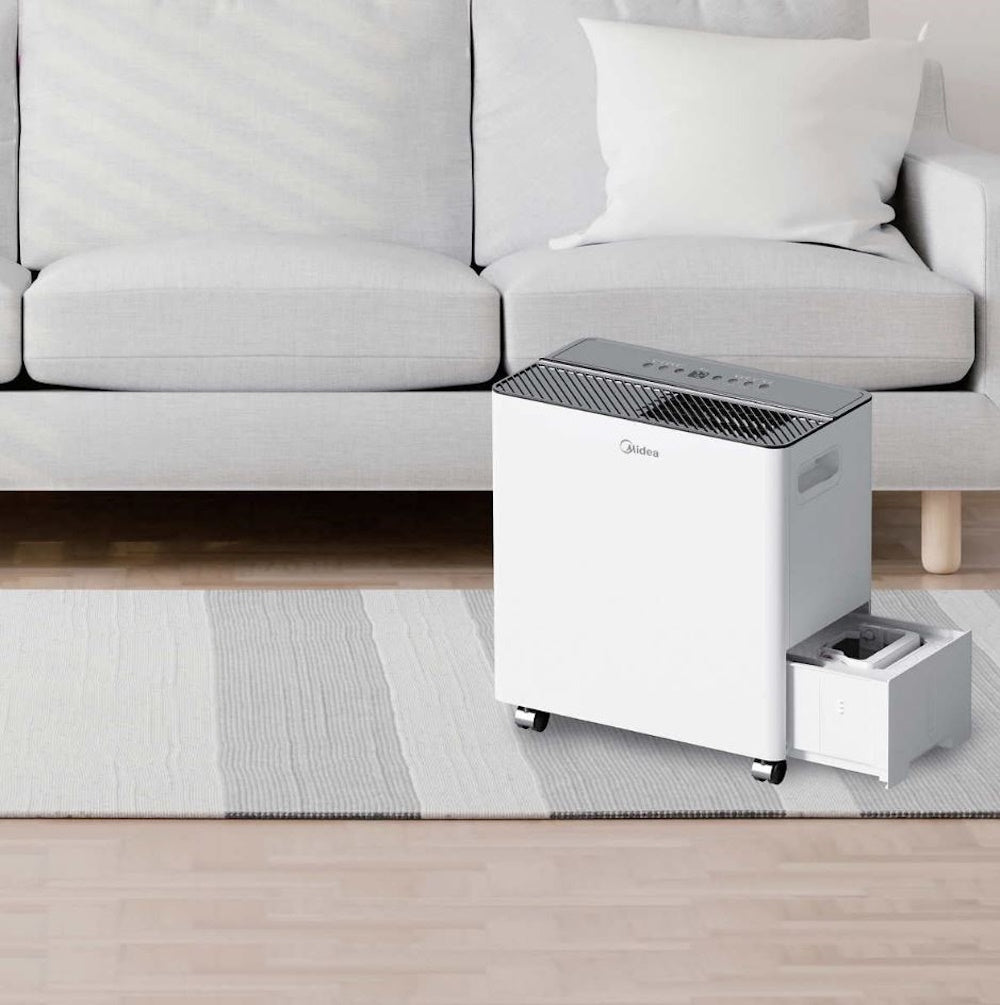 Midea Smart 50-Pint Dehumidifier with Built-in Pump, up to 4,500 Sq. Ft. MAD50PS1AWT-C