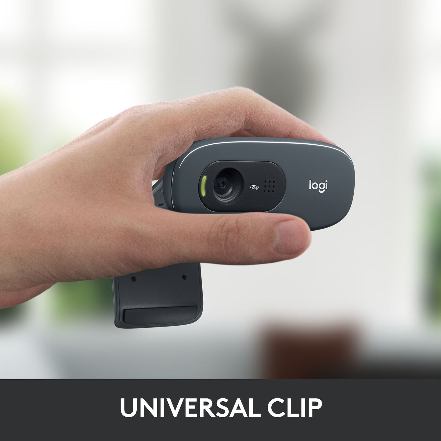 Logitech C270 720p Webcam Plug-and-Play Wide Screen Video Calling - Black 960-000694