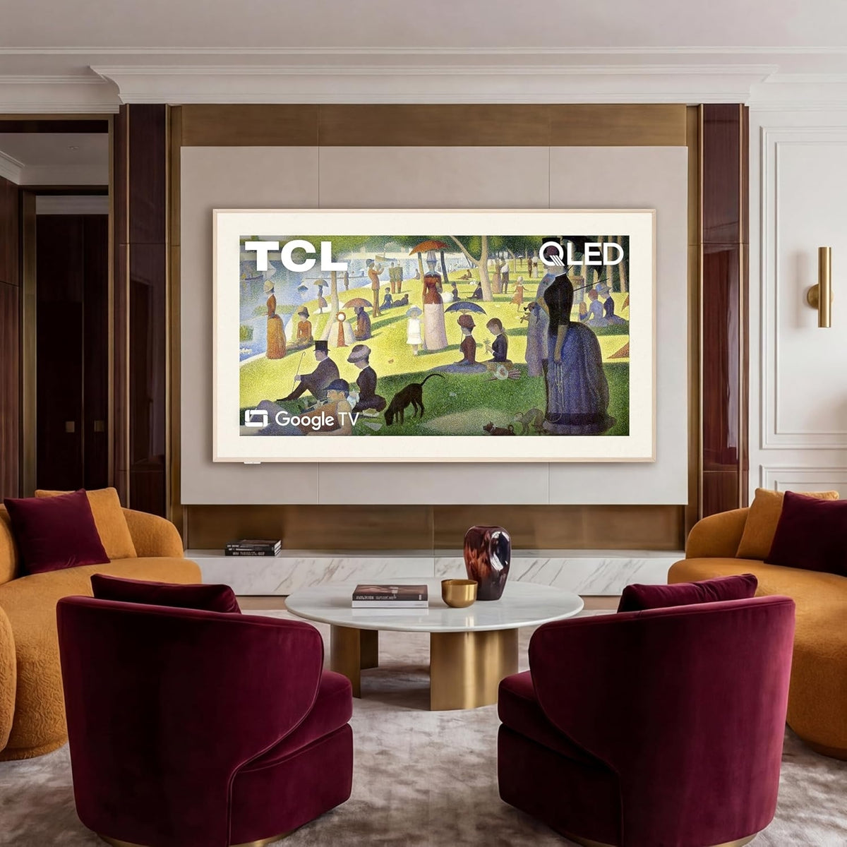 TCL 75" A300W NXTVISION 4K QLED Art TV with Magnetic Frame 75A300W