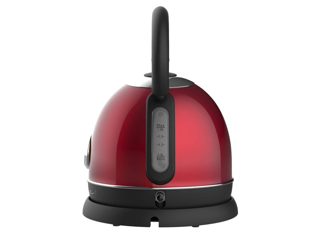 Frigidaire Retro Electric Hot Water Kettle Speed Boil Tech, Bpa-Free, 1.8 liters, Stainless Steel, Red EKET125-RED