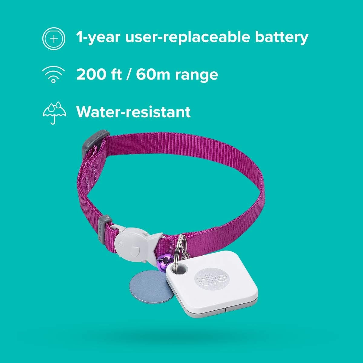Tile Mate 2-pack Bluetooth Tracker, Keys Finder & Item Locator; Water Resistant