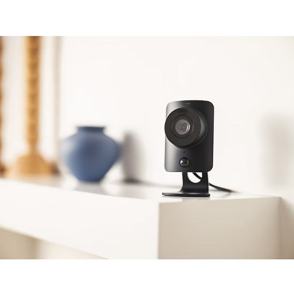 SimpliSafe SimpliCam Wired Indoor 1080p HD Security Camera Black SCM200