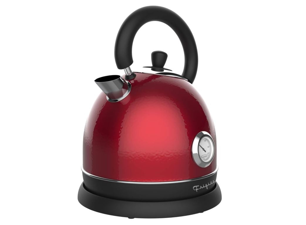 Frigidaire Retro Electric Hot Water Kettle Speed Boil Tech, Bpa-Free, 1.8 liters, Stainless Steel, Red EKET125-RED