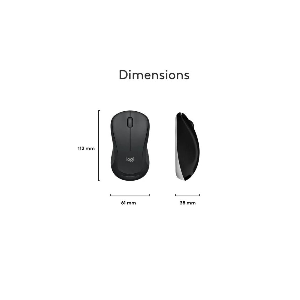 Logitech MK540 Full-size Advanced Wireless Membrane Keyboard/Mouse for PC Black