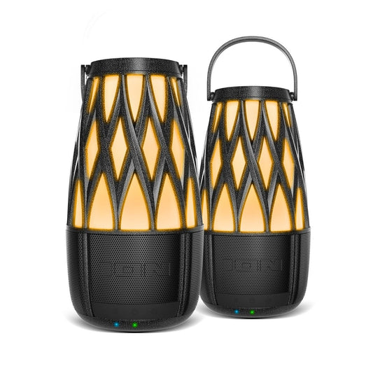 ION iSP136 Tahiti 10-Watt Outdoor Lantern-Style Solar-Rechargeable Bluetooth Speakers