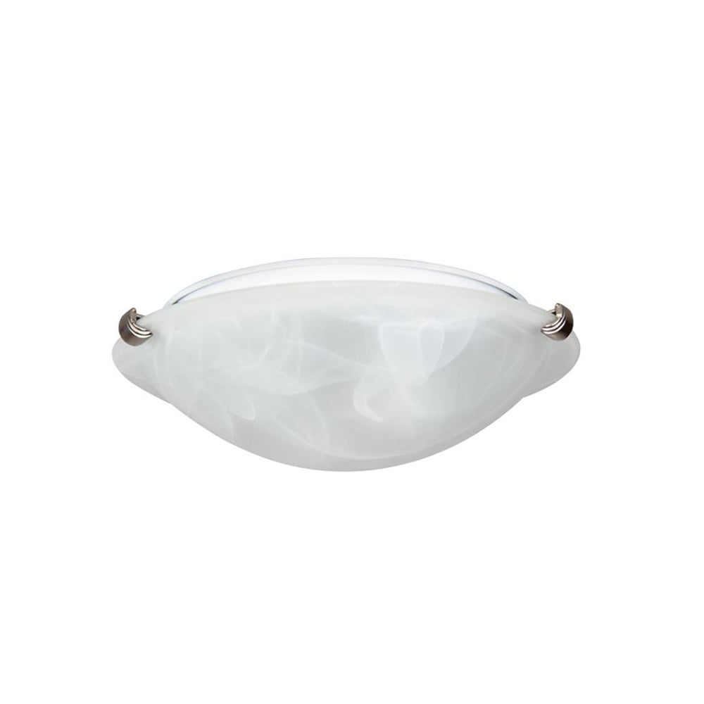 Sunset 16" 2-Light Flush Mount Satin Nickel F7294-53