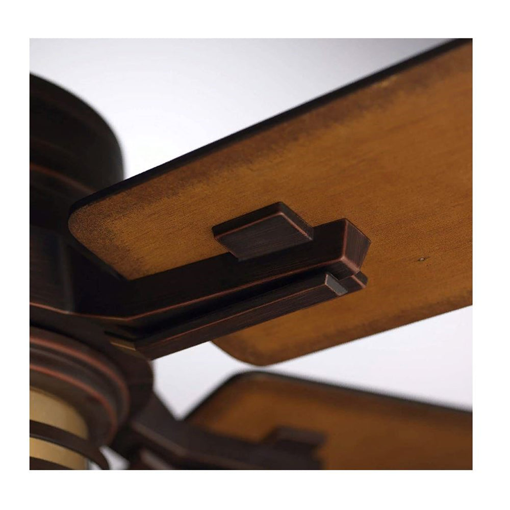 Emerson Amhurst 54" Venetian Bronze Ceiling Fan LED Light Dark Cherry / Honey Oak Blades CF880LVNB