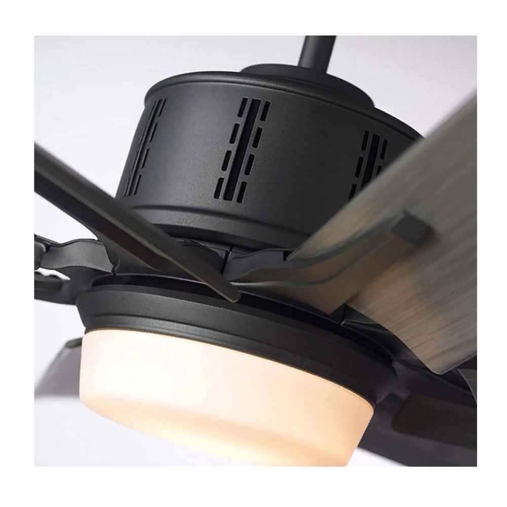 Emerson Aira Eco 72" Outdoor Damp Graphite Ceiling Fan LED Light - All-Weather Driftwood Blades CF985LGRT