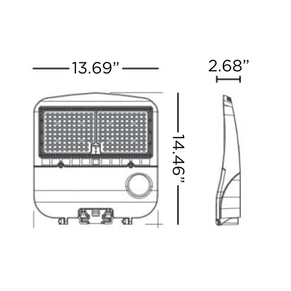 Luminance AREA LIGHT 100W 5000K TYPE V 13000LM Showbox Light Type V - F30030-66-V
