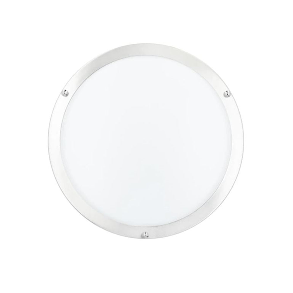 Sunset Lighting 12" 1-Light LED 4000K Flush Mount Light Bright Satin Nickel F9913-80-1-4K