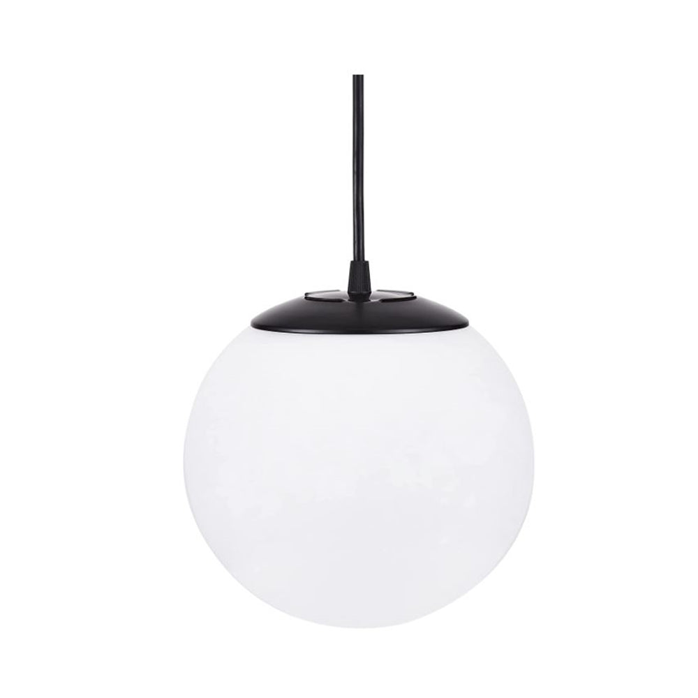 Luminance Globe 10" Pendant Globe Lighting for Kitchen Island & Foyer Black & White - F3402-31