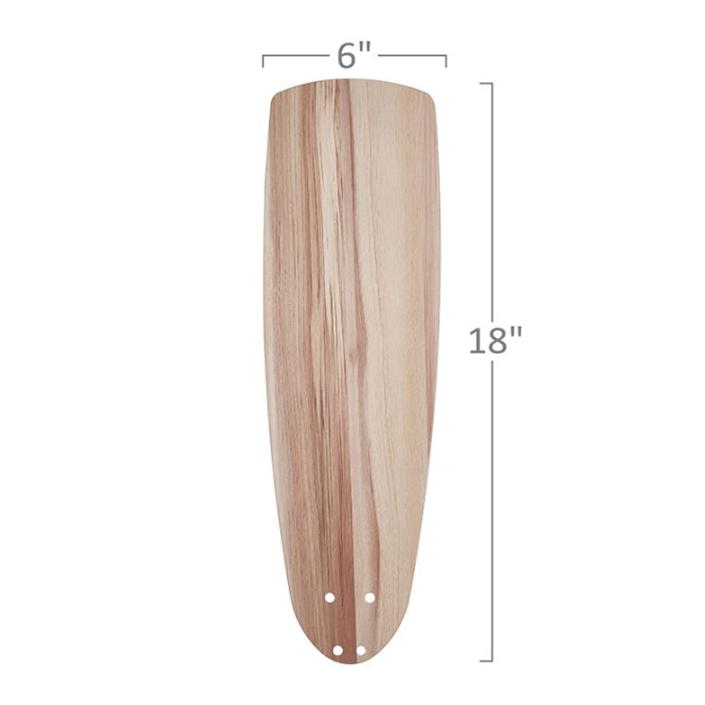 Emerson Kathy Ireland 18" Ceiling Fan Blades Natural Wood Veneer Indoor 5-pk