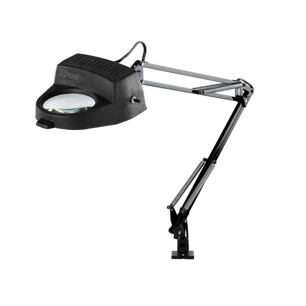 Electrix 7268 BLACK Magnifier Lamp, Clamp-on Mounting, 3-Diopter, 33" Reach, 60W