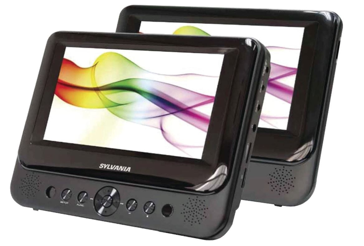 Sylvania SDVD8739B 7" Dual-Screen Portable DVD Player