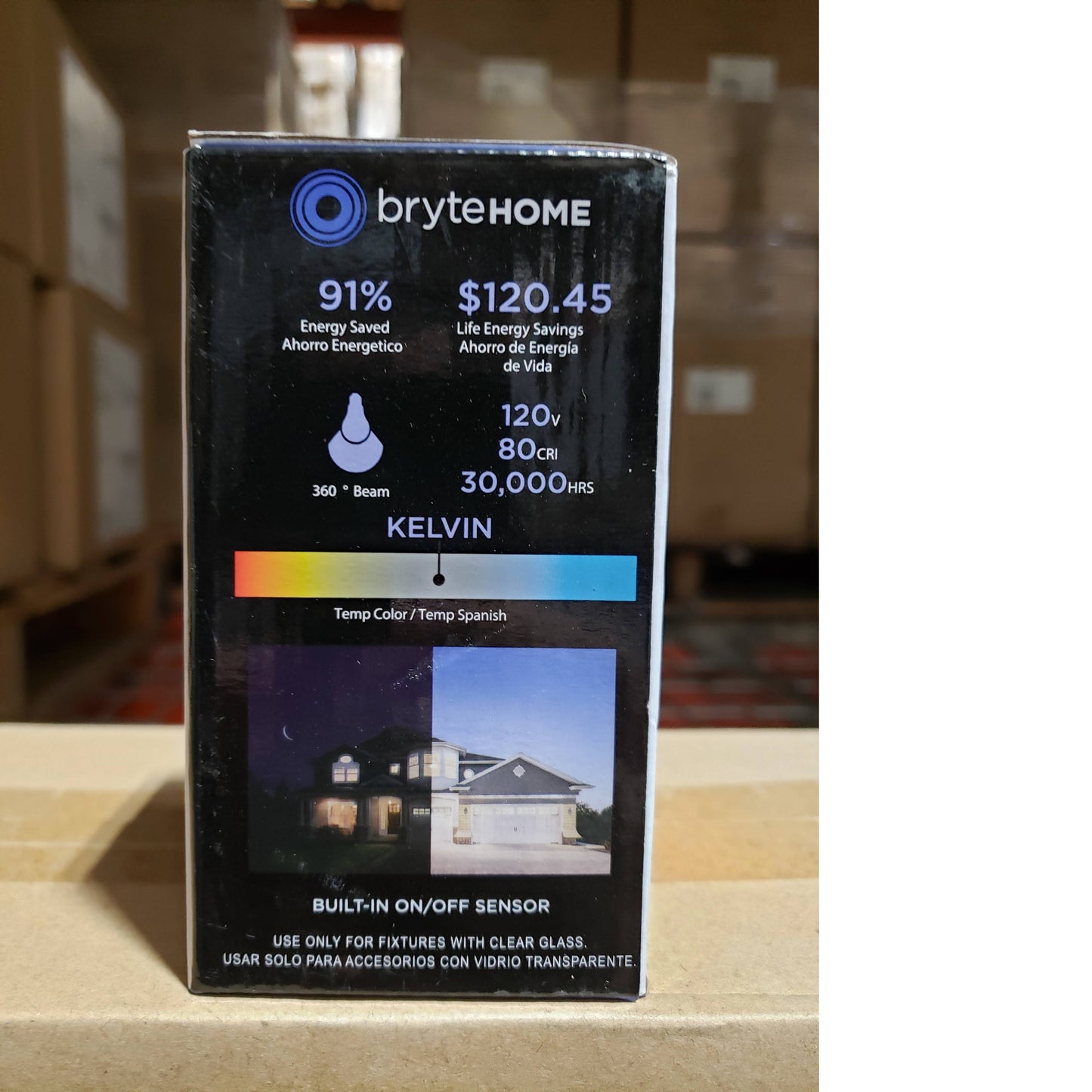 Brytehome LED Light bulb A19 3.5W 2700K 380LM 40W 10-pack L7783-27K