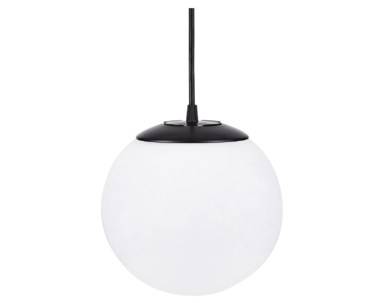 Luminance Globe Pendant Lighting Black Adjustable Length 10" Diam. F3403-31