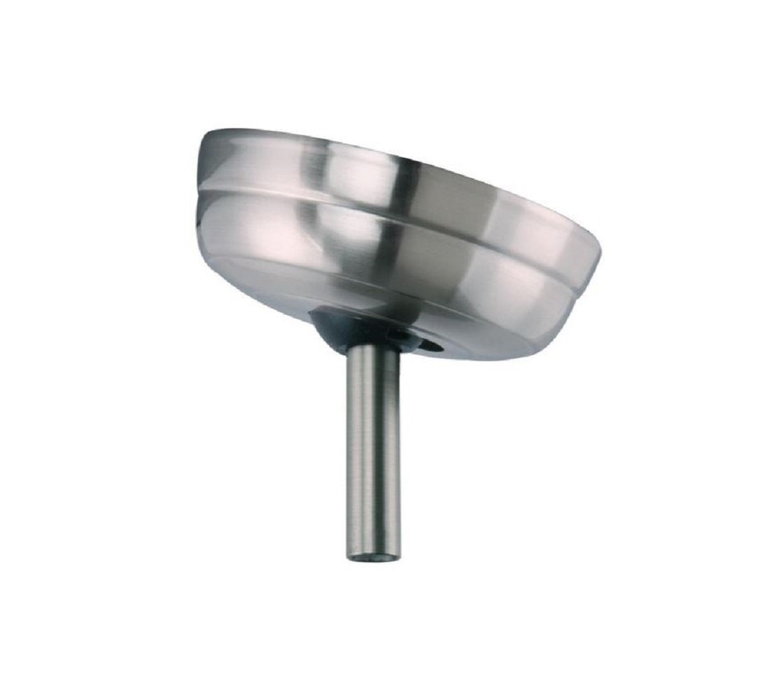 kathy ireland HOME by Luminance Sloped Ceiling Kit 6.1-in Brushed Steel, Zinc Angle Mount Capable Ceiling Fan Sloped Ceiling Kit Mounting Hardware CFSCKBS