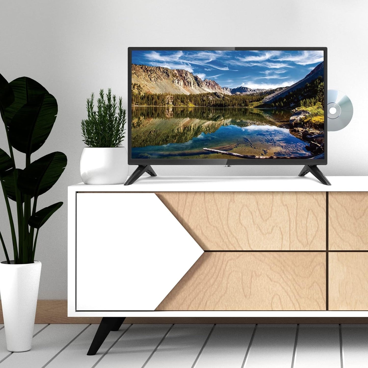 Impecca 24-Inch HD LED 720p TV/ DVD Combo, Compatible w/ HDMI /VGA/USB TL2404D