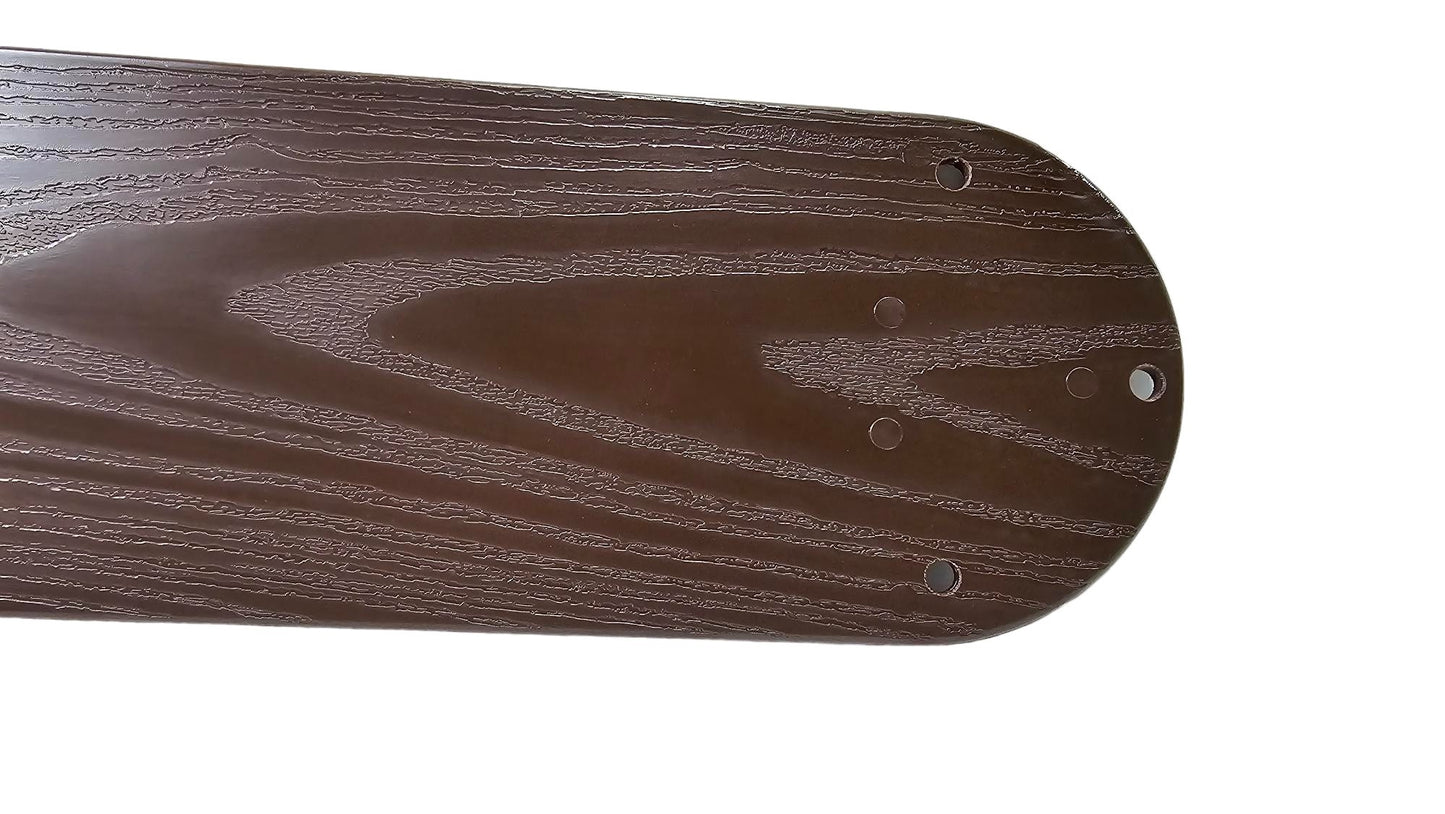 Concord Fans Nautika 52" Ceiling Fan Oil Rubbed Bronze with Bronze Brown Blades for Wet Locations 52NA5ORB